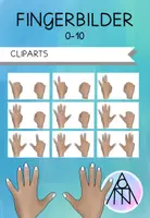 Vorschau - selbst erstellte Cliparts/Grafiken - Cliparts Fingerbilder 0-10 (zur kommerziellen Nutzung) - Deckblatt