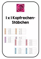Vorschau - Spiele - 1x1 Kopfrechenstäbchen - Deckblatt