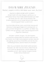 Vorschau - Mal- und Bastelvorlagen - Das wahre Zeugnis - was wirklich zählt, bist DU! - Deckblatt