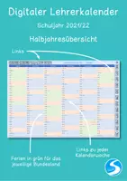 Vorschau - Lehrpläne/Lehrermaterial - Digitaler Lehrerkalender 2021/22 - ST - 7-Stunden-Version - Seite 1