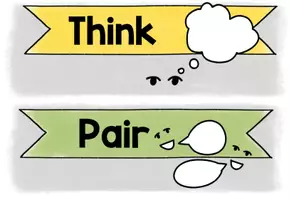 Vorschau - Poster - TAFELMATERIAL "Think-Pair-Share"/ DAB Methode - Seite 1