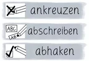 Vorschau - Poster - Tafelmaterial Arbeitsaufträge/ Arbeitstechniken - Seite 1