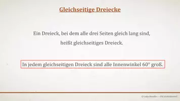 Vorschau - Präsentationen/Tafelbilder - Tafelbilder - Gleichschenklige Dreiecke - Seite 2
