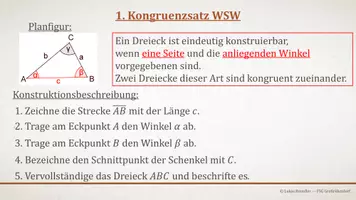 Vorschau - Präsentationen/Tafelbilder - Tafelbilder - Kongruenzsätze - Seite 2