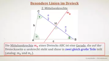 Vorschau - Präsentationen/Tafelbilder - Tafelbilder - Besondere Linien im Dreieck - Seite 2