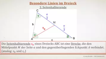 Vorschau - Präsentationen/Tafelbilder - Tafelbilder - Besondere Linien im Dreieck - Seite 3