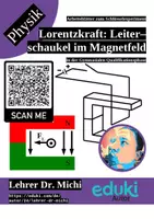 Vorschau - Arbeitsblätter - Lorentzkraft: Leiterschaukel im homogenen Magnetfeld - Deckblatt
