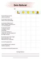 Vorschau - Arbeitsblätter - Dein Referat - Bogen zur Einschätzung der SuS (für Lehrkräfte), editierbar - Seite 3