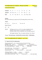 Vista previa - Hojas de trabajo - Personalpronomen im Nominativ, Akkusativ und Dativ A1 / A2 - página 1
