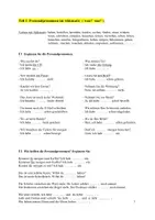 Vista previa - Hojas de trabajo - Personalpronomen im Nominativ, Akkusativ und Dativ A1 / A2 - página 3