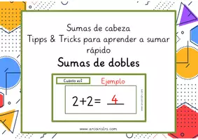 Vista previa - Refuerzo / NEE / Materiales de apoyo - Tarjetas para aprender a sumar de cabeza rápido. - página 2