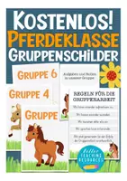 Vorschau - Poster - Gruppenschilder Pferdeklasse kostenlos - Deckblatt