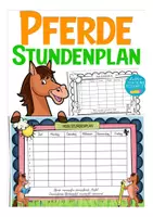 Vorschau - Lehrpläne/Lehrermaterial - Stundenplan Pferdeklasse Schulanfang - Deckblatt