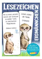 Vorschau - Mal- und Bastelvorlagen - Lesezeichen Erdmännchen Schulanfang - Deckblatt