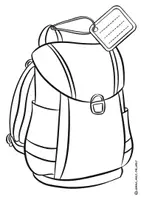 Vorschau - Arbeitsblätter - Ausmalbild "Schulranzen" Einschulung/Erster Schultag Gratis! - Seite 1