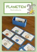 Vorschau - Spiele - Lese- und Abschreibkartei GS 1 - PLANETEN - Deckblatt