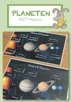 Vorschau - Arbeitsblätter - Differenziertes Planeten KLETT-Material - Deckblatt