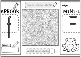 Vorschau - Unterrichtsreihen - Mini-Lapbook | Buchstabe F/f | Buchstabeneinführung - Seite 3