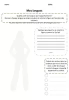 Vorschau - Arbeitsblätter - Mes langues - Sprachenportrait (verschiedene Figuren, editierbar) - Seite 3
