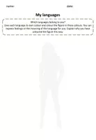 Vorschau - Arbeitsblätter - Materialpaket: Sprachenportraits (Deutsch, Englisch, Französisch - Meine Sprachen) - Seite 2