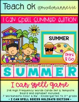 Vista previa - Unidades / Secuencias / Situaciones de Aprendizaje - I CAN SPELL Series Special Edition Holidays SUMMER - Portada