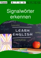 Vorschau - Arbeitsblätter - Englische Zeitformen anhand von Signalwörtern erkennen - Deckblatt