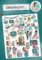 Vorschau - selbst erstellte Cliparts/Grafiken - Cliparts-Set Figuren & Motive "Erster Schultag" / Einschulung - Seite 1