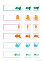 Vorschau - Bildkarten - Namensschilder mit Symbolkarten - Fische - Seite 3