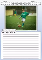 Vorschau - Arbeitsblätter - Bildbeschreibung Englisch: Describe the picture (Thema: hobbies, Arbeitsblätter, editierbar) - Seite 3
