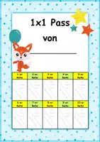 Vorschau - Aufgabenkarten - 1x1 Pass - Fuchs - Deckblatt