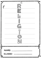 Vorschau - Arbeitsblätter - Deckblatt Religion - Deckblatt