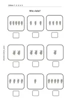 Vorschau - Arbeitsblätter - Arbeitsblätter im Zahlenraum bis 5 - Deckblatt