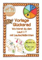 Vorschau - Bildkarten - Vorlage Glücksrad Wo hörst du den Laut Ii - Deckblatt