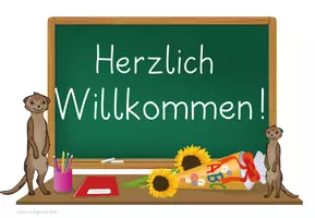 Vorschau - Poster - Willkommensschilder für die Erdmännchenklasse - Deckblatt