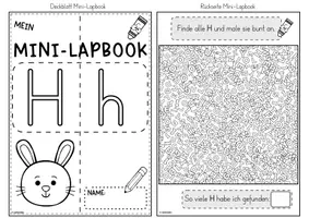 Vorschau - Unterrichtsreihen - Mini-Lapbook | Buchstabe H/h | Buchstabeneinführung - Seite 2