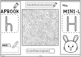 Vorschau - Unterrichtsreihen - Mini-Lapbook | Buchstabe H/h | Buchstabeneinführung - Seite 3