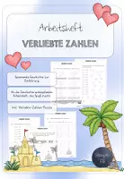 Vorschau - Spiele - Verliebte Zahlen: Puzzle, Geschichte, Arbeitsblätter - Deckblatt