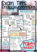 Vorschau - Poster - Exam Tipps Englisch Oberstufe - Sketchnotes - Deckblatt