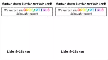 Vorschau - Mal- und Bastelvorlagen - Mitgebsel nach den Sommerferien - Seite 1