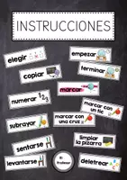 Vorschau - Poster - Instrucciones para la clase de español (Wandposter + Übersicht) - Deckblatt