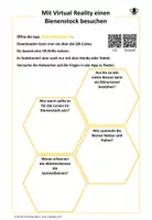 Vorschau - Arbeitsblätter - Virtual-Reality-Besuch eines Bienenstocks - begleitendes Arbeitsblatt - Seite 1