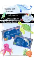 Vorschau - Präsentationen/Tafelbilder - Meeresbewohner - Cliparts und Lesetexte - Deckblatt