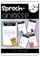 Vorschau - Spiele - Sprechanlässe zum Kennenlernen am ersten Schultag / Schulstart / Schuljahresanfang - Deckblatt