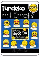Vorschau - Poster - Emoji-Klassenzimmer: Dekoration für die Klassenzimmertür / Türdeko - Deckblatt