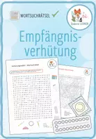 Vorschau - Arbeitsblätter - Verhütung – Wortsuchrätsel - Deckblatt