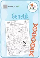 Vorschau - Arbeitsblätter - Genetik – Wimmelbild Rätsel - Deckblatt