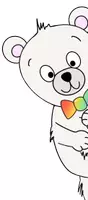 Vorschau - selbst erstellte Cliparts/Grafiken - Eisbär Clipart (mit Schleife) Basis Set - Seite 3