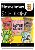 Vorschau - Bildkarten - Willkommensgruß / Willkommensgeschenk für den Schulanfang - Bärenstarker Gruß - Deckblatt