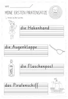 Vorschau - Arbeitsblätter - Meine ersten Sätze - Piraten - 1. Klasse - Schreiben - Seite 3