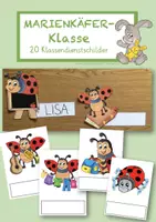 Vorschau - Bildkarten - Klassendienste Marienkäfer - Deckblatt